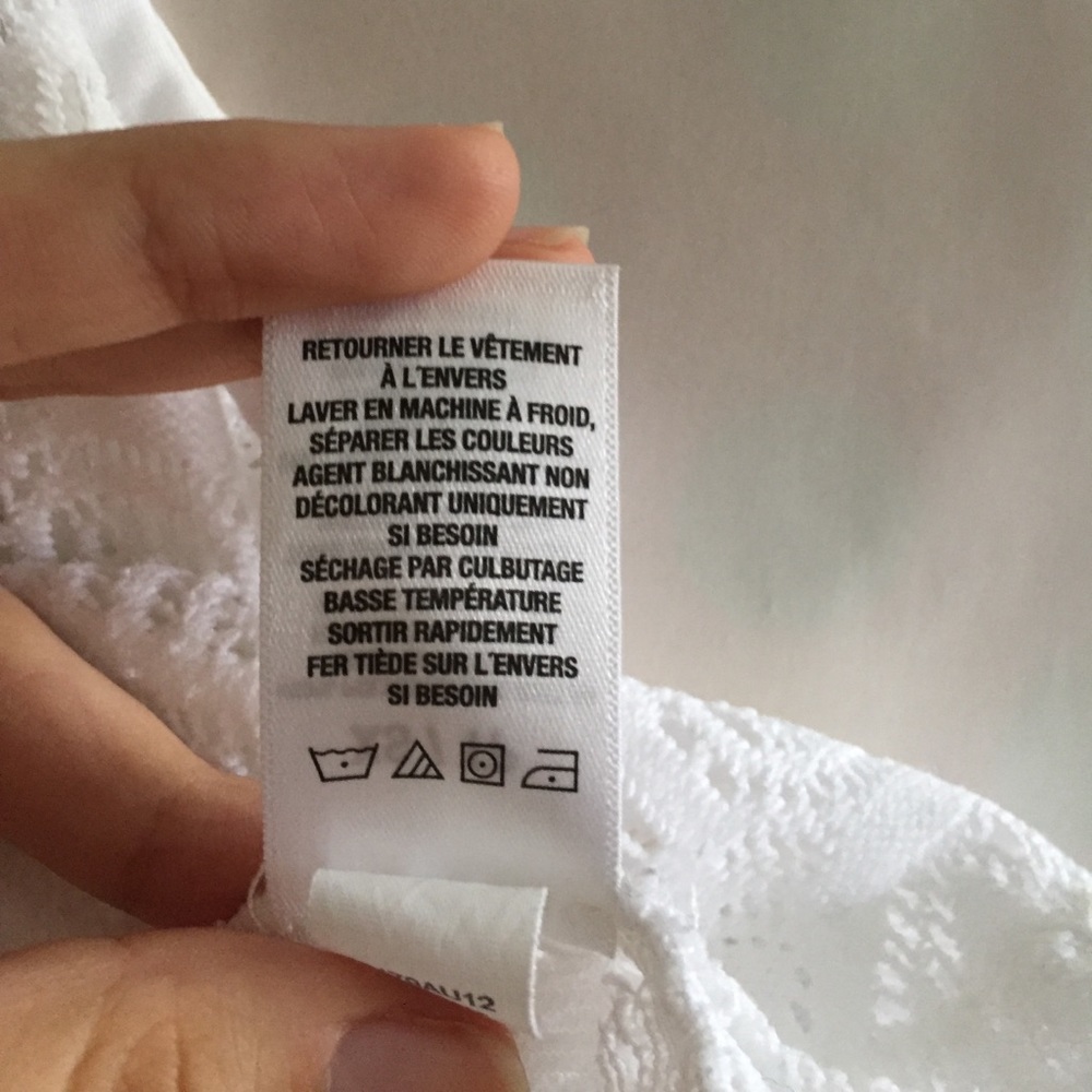 AEROPOSTALE | MESH WHITE FLOWER TOP - Picture 5 of 6